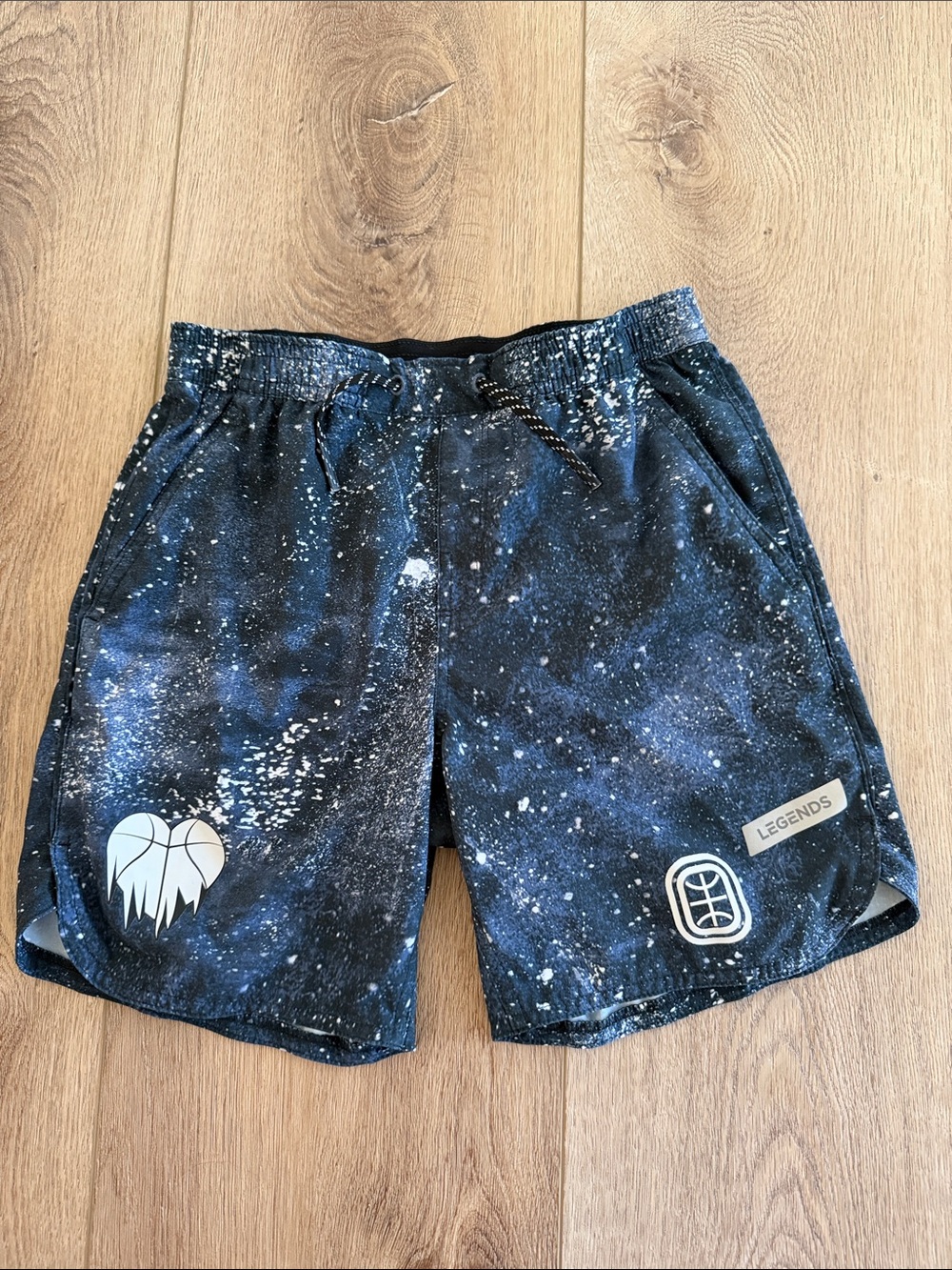 Overtime x Legends Kids Navy Splatter Athletic Shorts size L